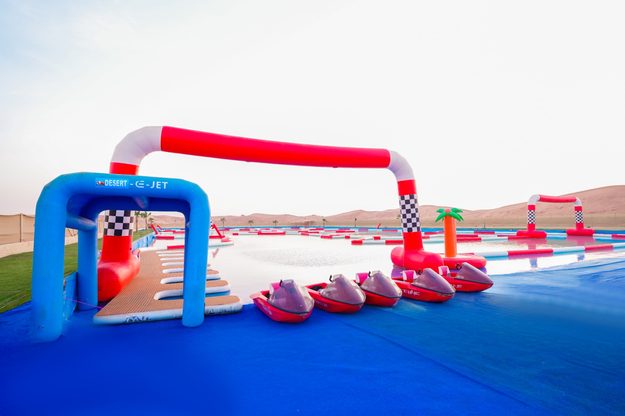 Desert E-Jet water go kart track in Dubai