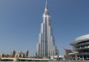 Burj Khalifa in a sightseeing tour in Dubai