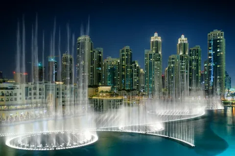 Dubai Fountain sightseeing in Dubai