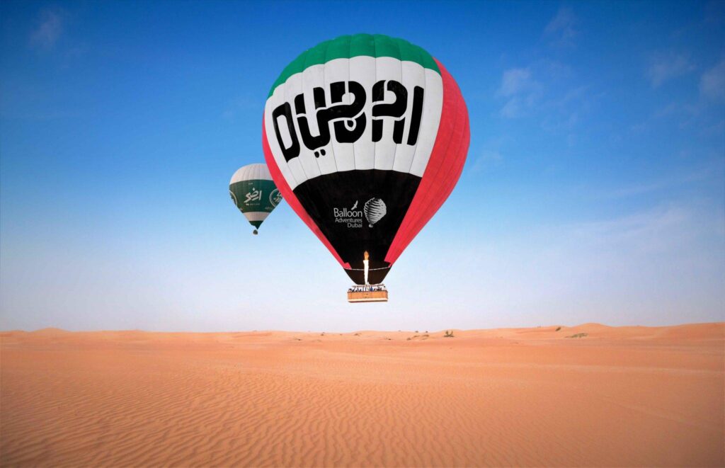 Hot air balloon ride Dubai