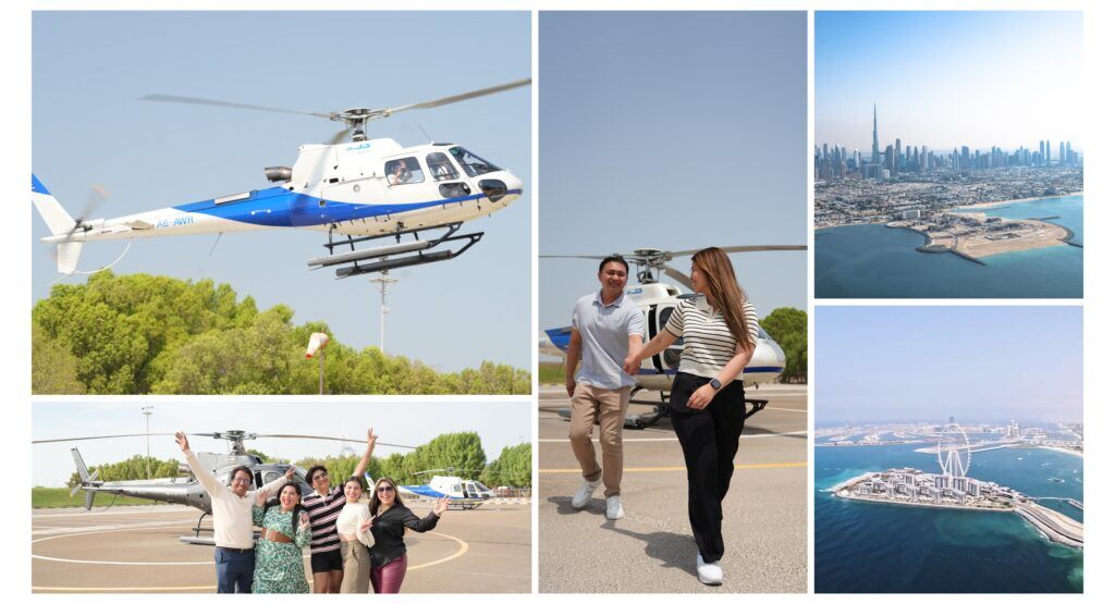 Helicopter ride in Dubai