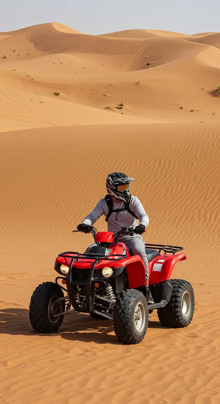 Big Red Quad Bike Dubai Experience