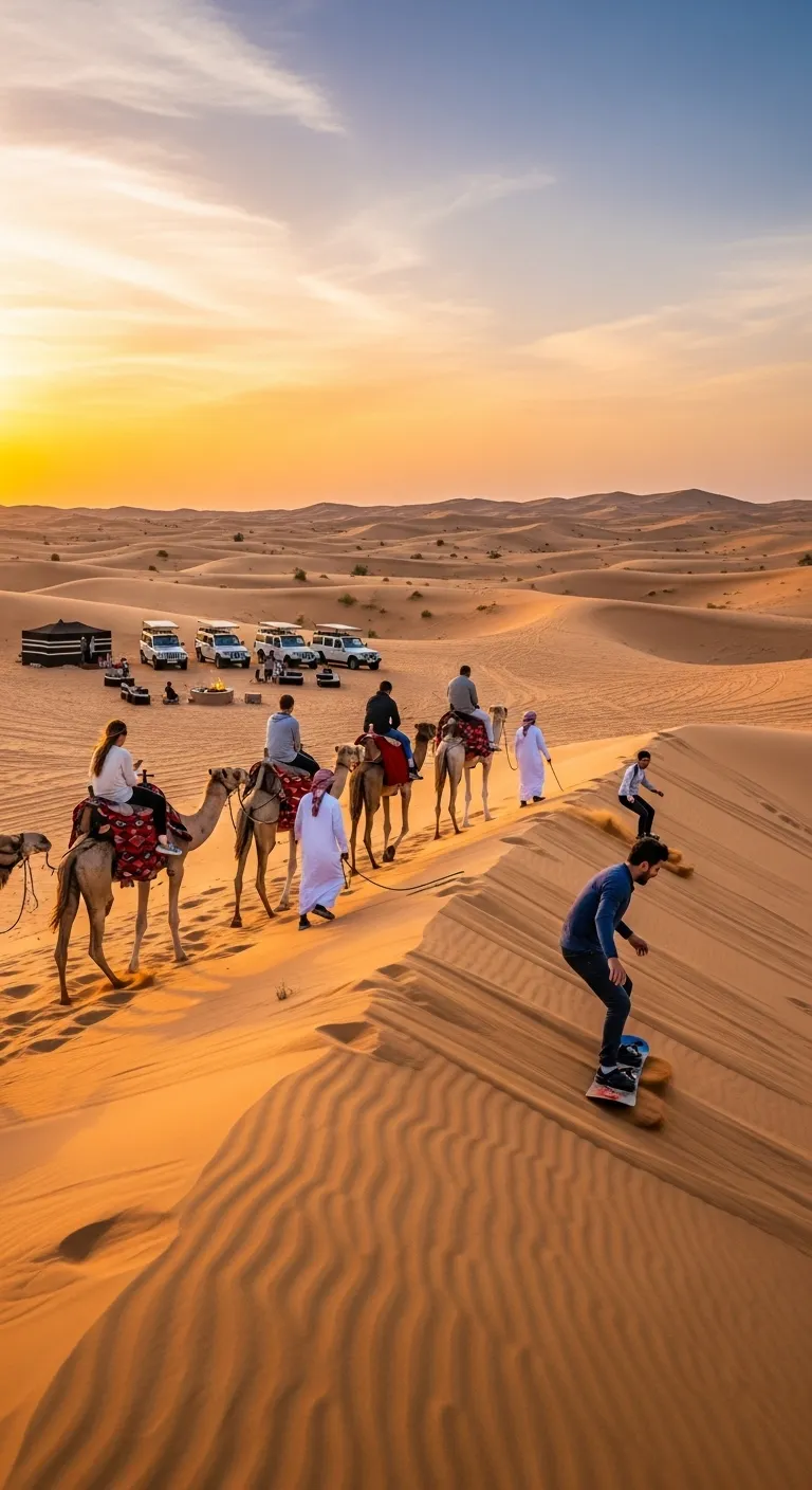 Camel Rides Sandboarding