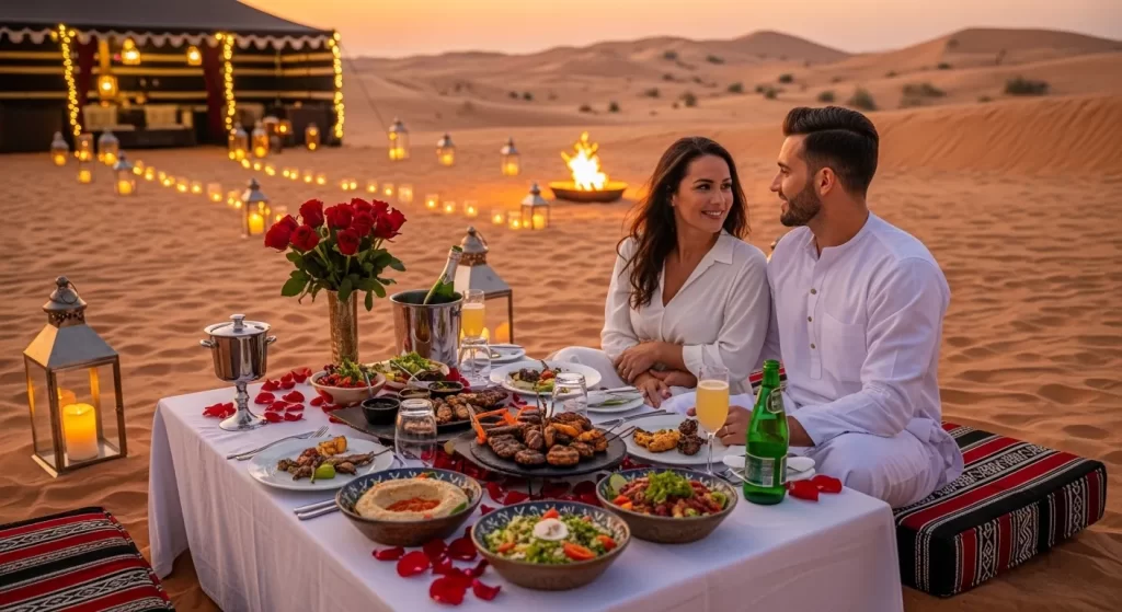 Desert Safari for Couples Private Dining Romantic Packages