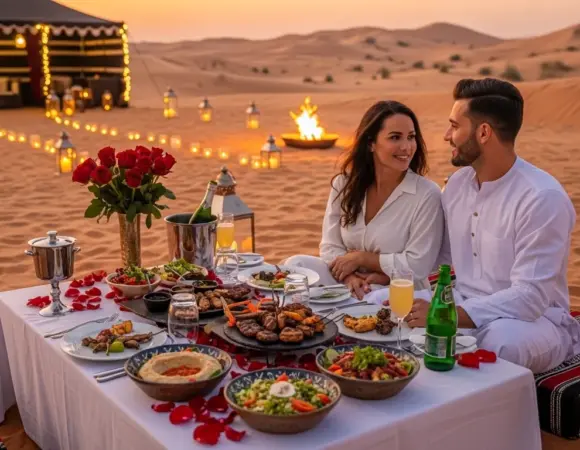 Desert Safari for Couples Private Dining & Romantic Packages