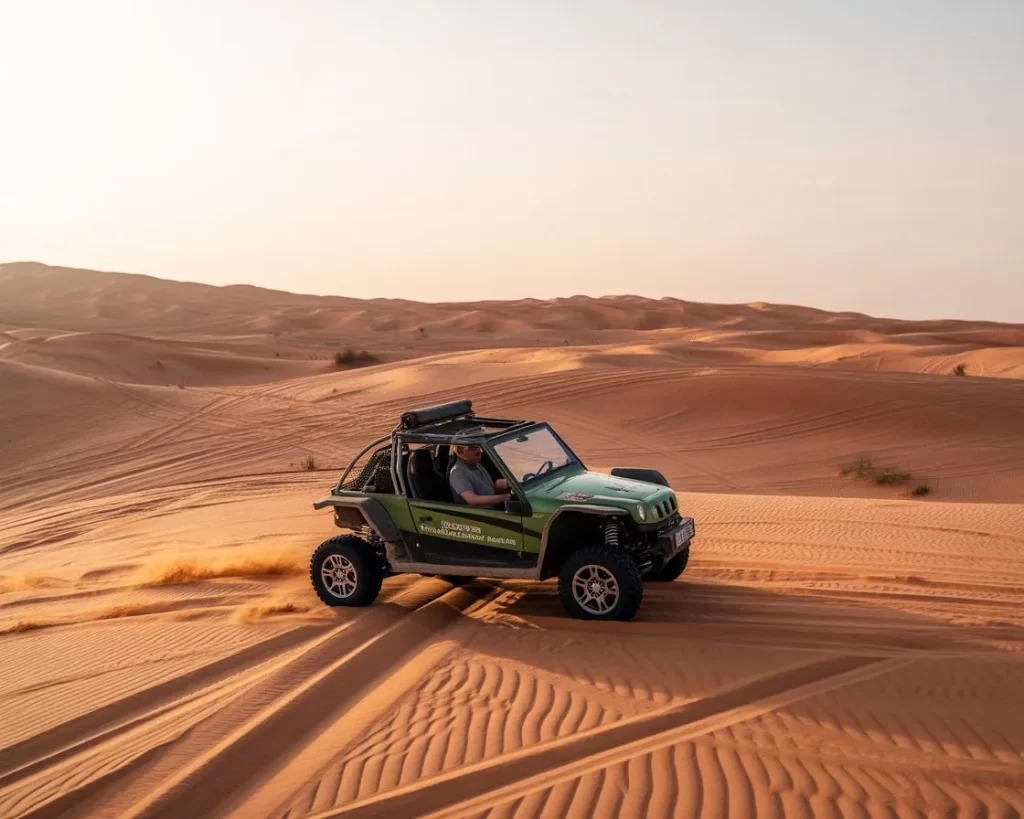 For those who want more control, add a buggy ride to your desert tour. Drive across the red dunes and feel the thrill of the desert yourself.