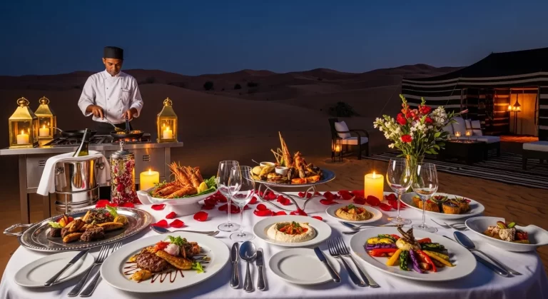 Private Chef Fine Dining on Dubai Desert Safari