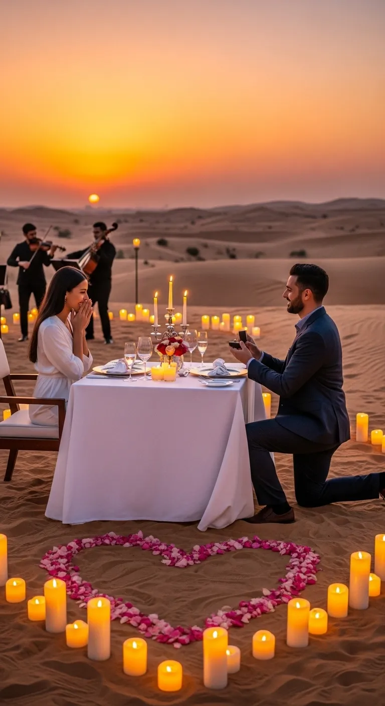 Private dinner proposal Dubai