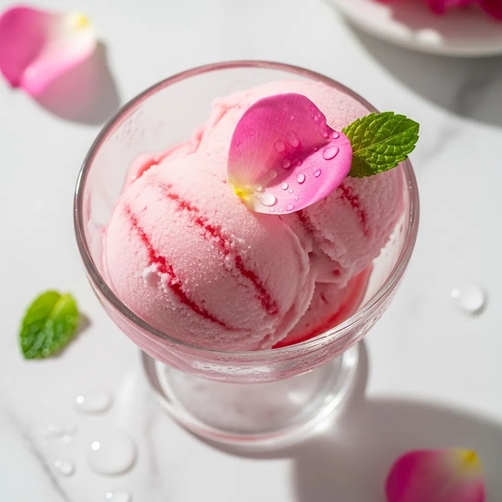 Rose Water Sherbet