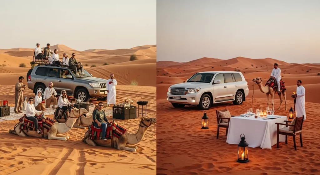 Shared vs Private Desert Safari Dubai