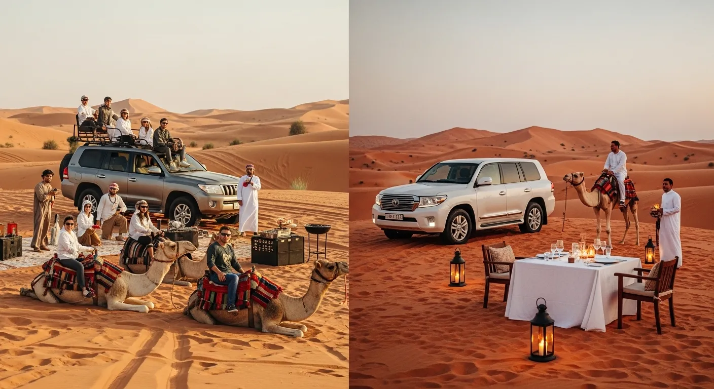 Shared vs Private Desert Safari Dubai