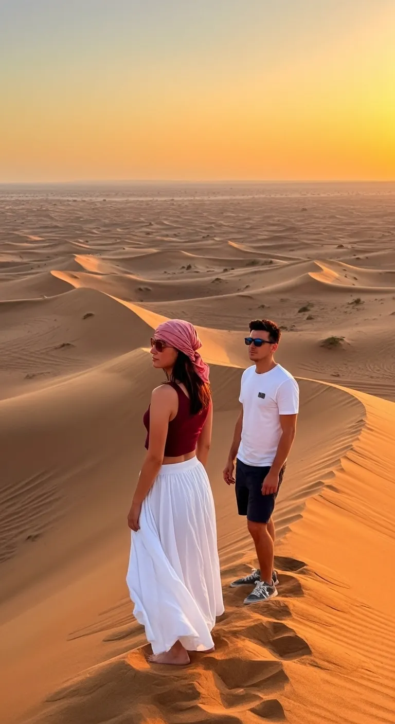 Evening desert safari with tripscape adventure tourism