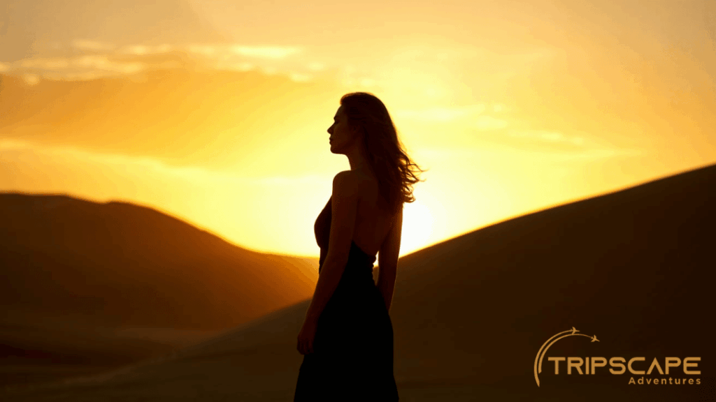 Back-Facing Silhouette Shot