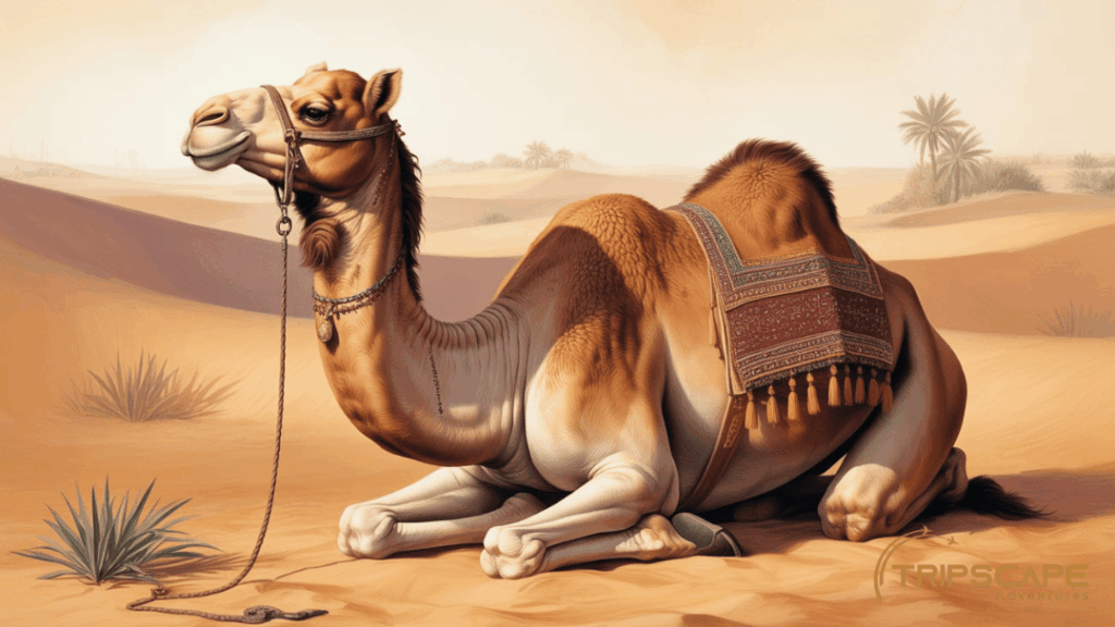 Camel Sitting Calmly