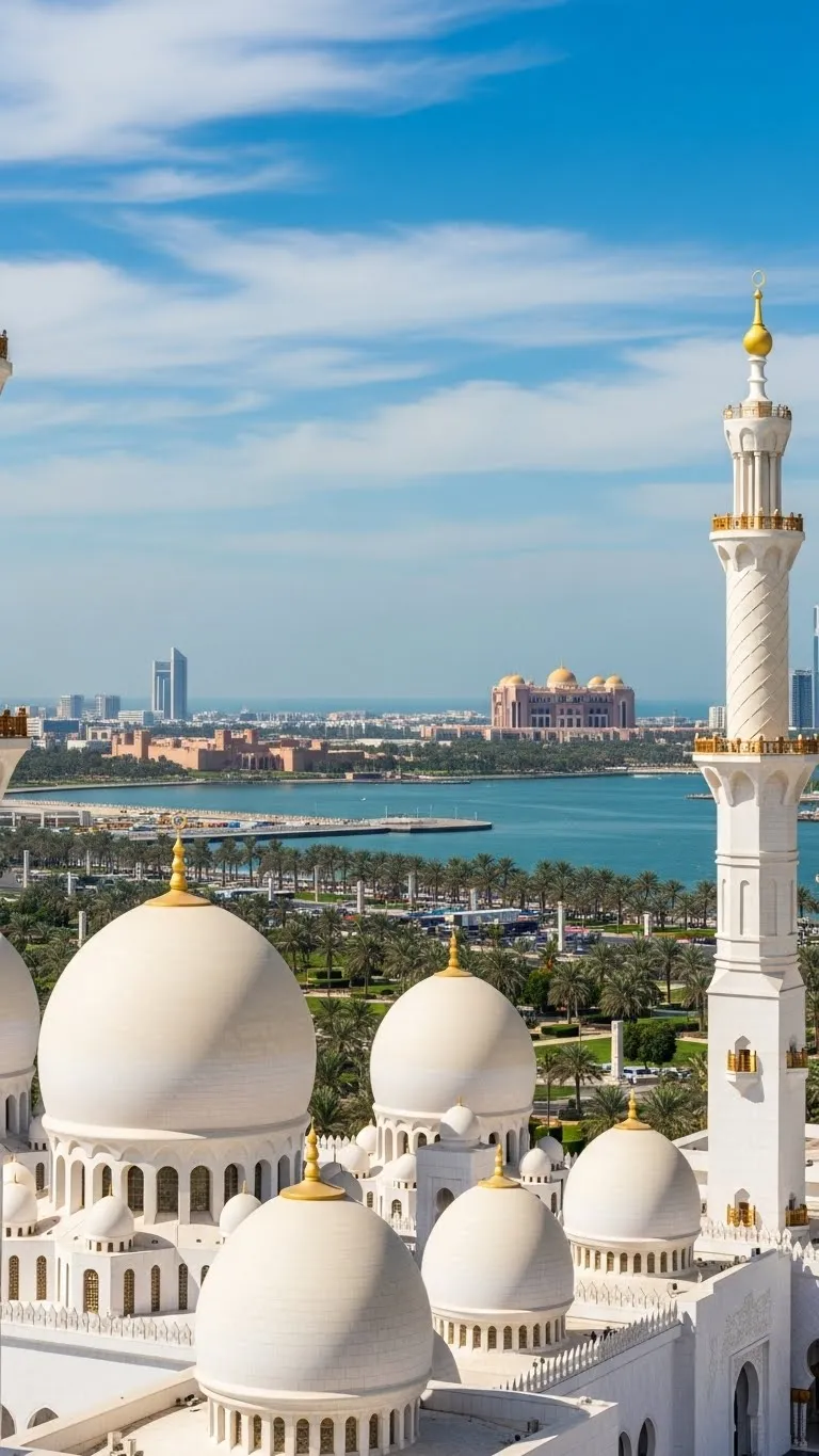 Full day Abu Dhabi city tour covering Sheikh Zayed Grand Mosque, Qasr Al Watan and city landmarks