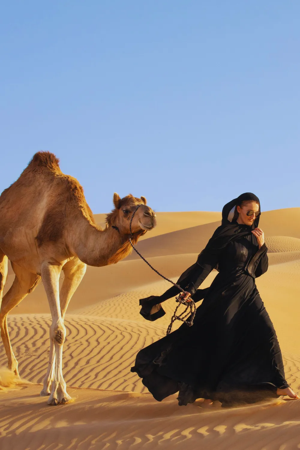 Morning desert safari in Dubai with dune bashing at sunrise