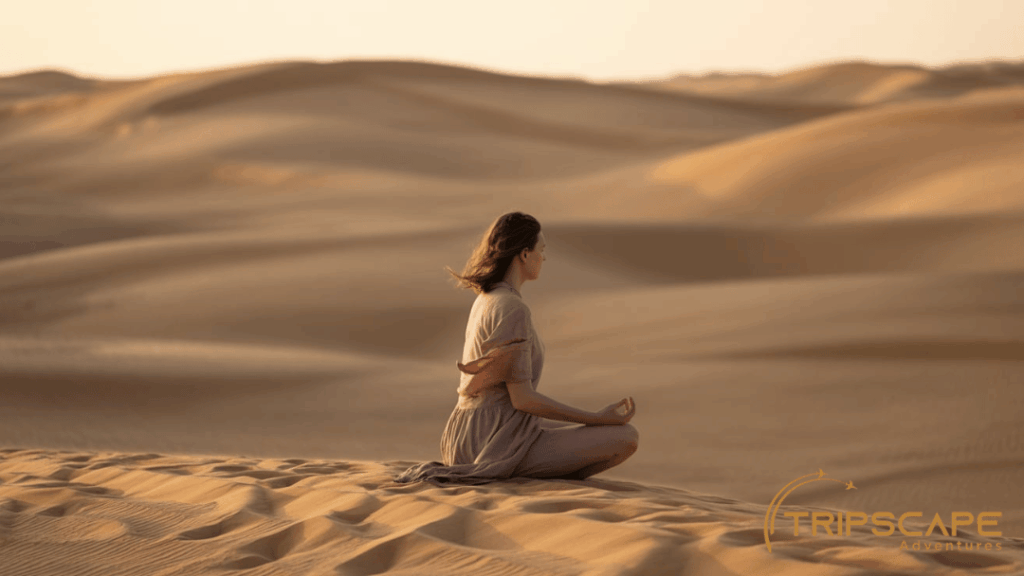 Sitting on Dune Ridge