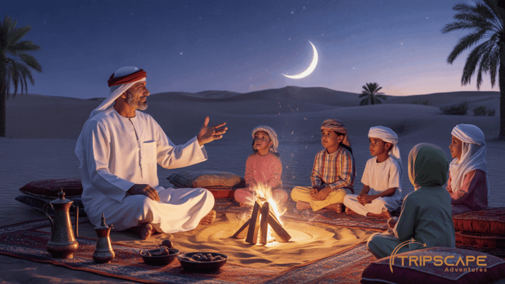 Storytelling Night Scene