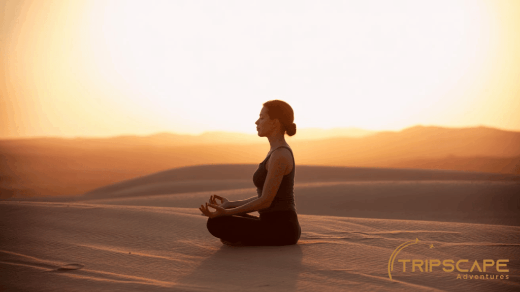 Sunset Prayer or Reflection Pose