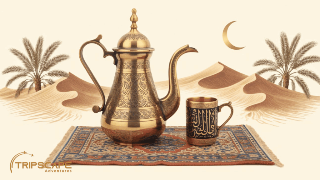 Traditional Arabic Coffee (Dallah & Cup)