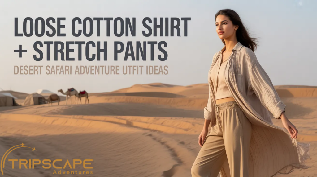 Loose Cotton Shirt + Stretch Pants