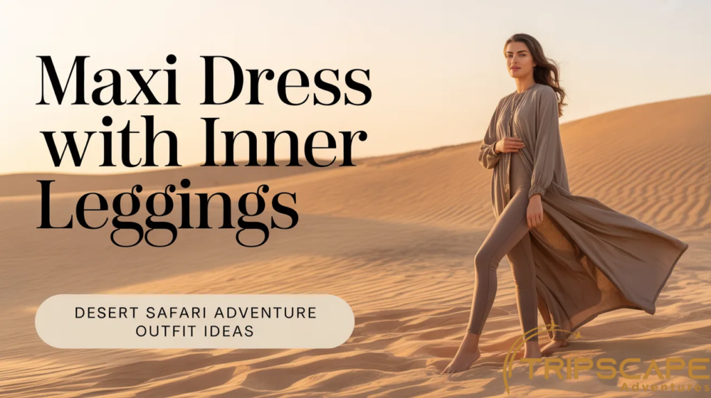 Maxi Dress with Inner Leggings