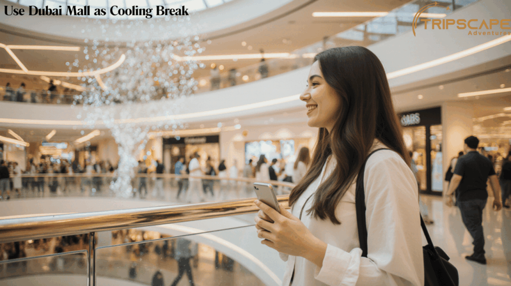Use Dubai Mall as Cooling Break