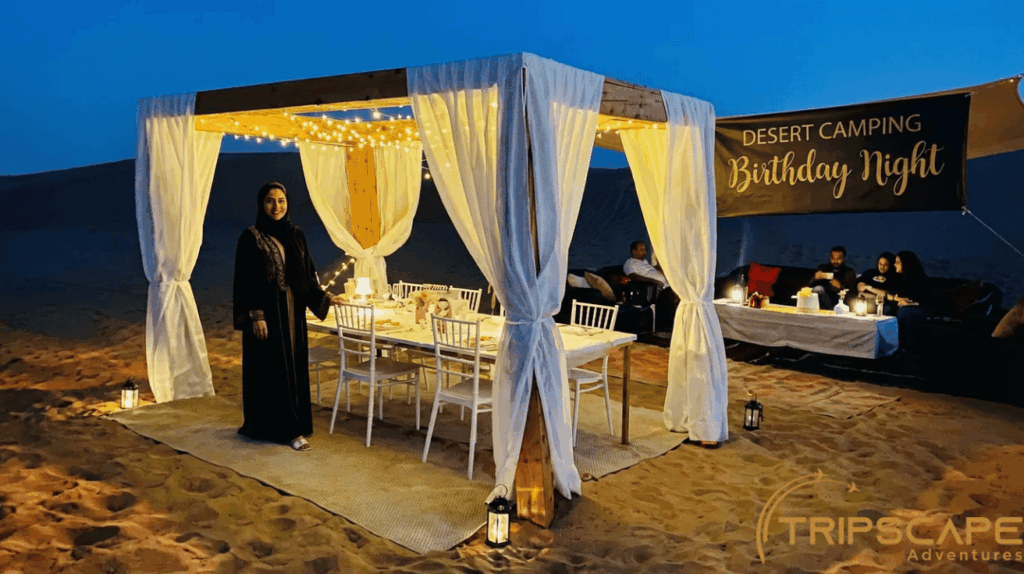 Desert Camping Birthday Night