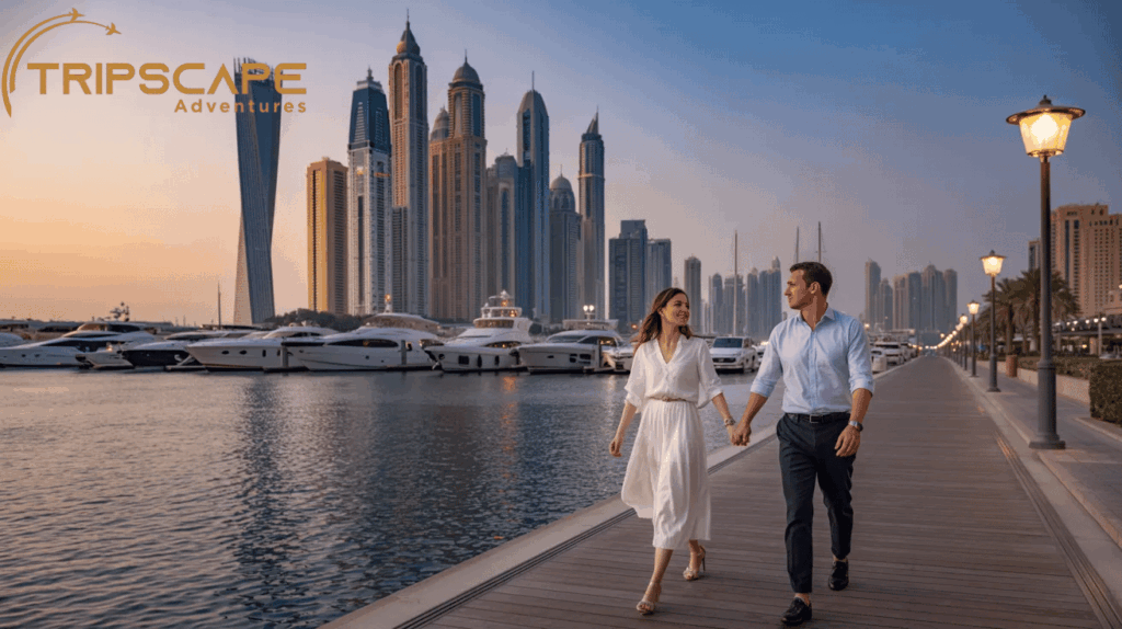 Evening Walk at Dubai Marina or JBR