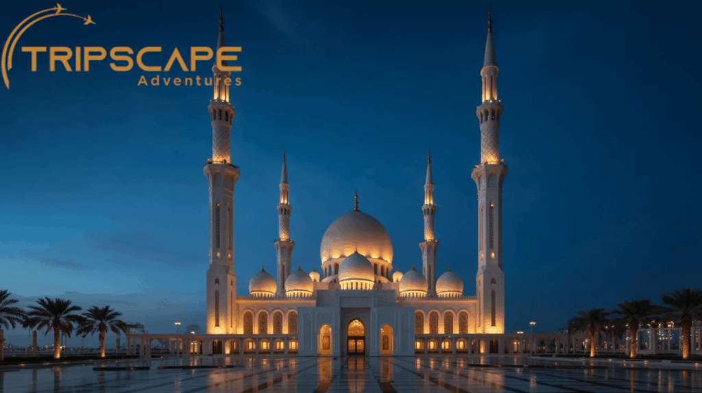 Sharjah Mosque (Exterior View)