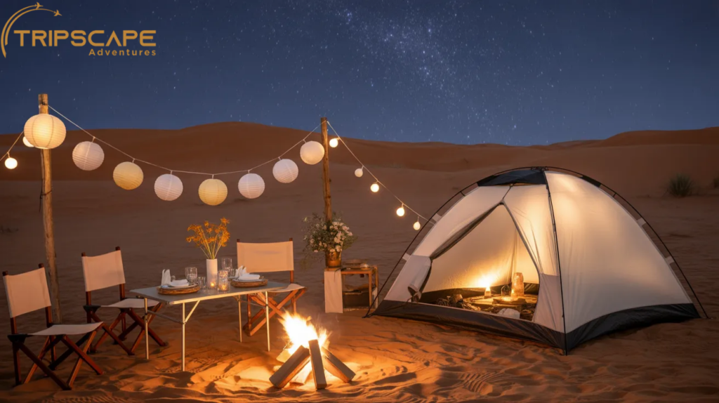 Desert Camping Birthday Night