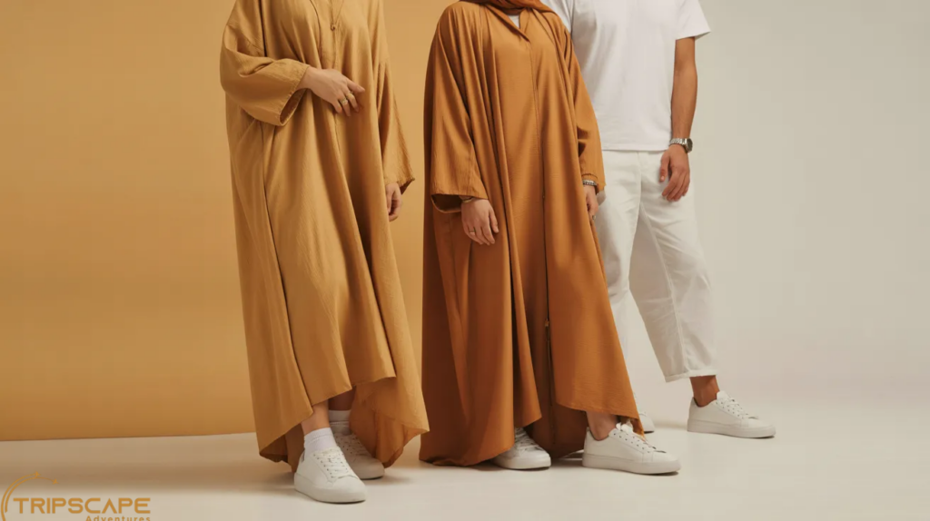 Lightweight Abaya + Sneakers