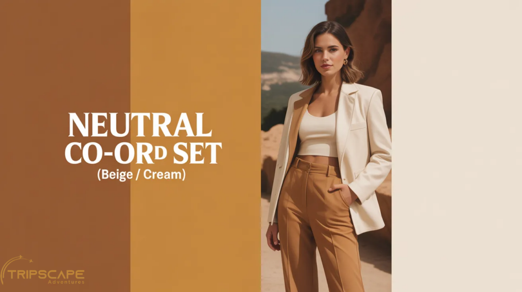 Neutral Co-Ord Set (Beige / Cream)